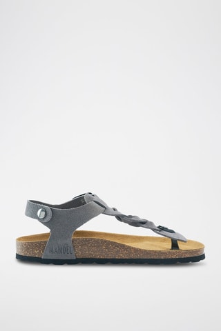 Sandalias de nobuk Aida - Gris