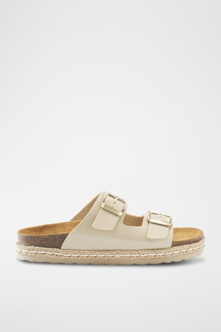 Sandalias con brillo Ana - Beige