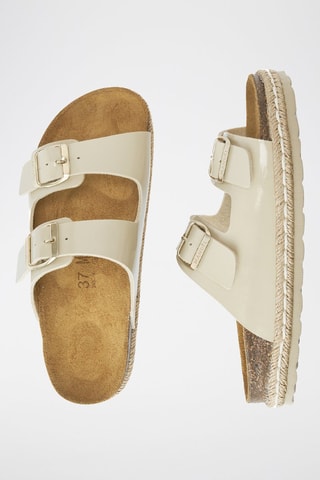 Sandalias con brillo Ana - Beige