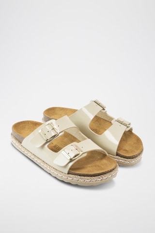 Sandalias con brillo Ana - Beige