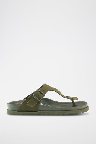 Chanclas de nobuk Gala - Verde