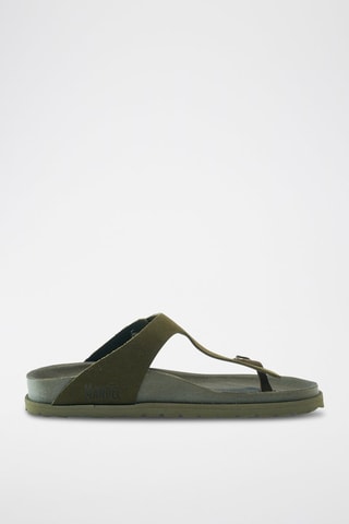 Chanclas de nobuk Gala - Verde