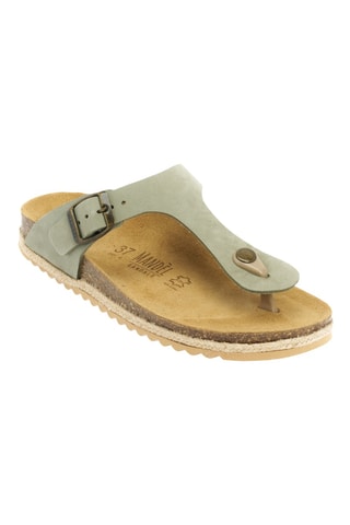 Chanclas de nobuk - Verde