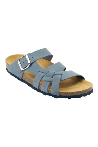 Sandalias de nobuk - Azul