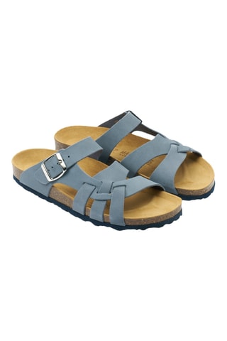Sandalias de nobuk - Azul