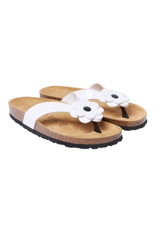 Chanclas con brillo - Blanco