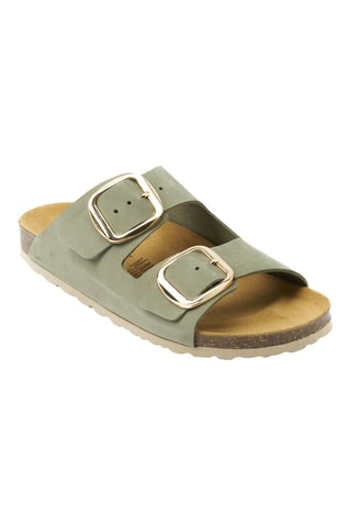 Sandalias de nobuk - Verde
