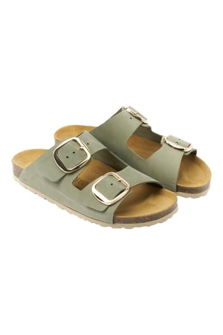 Sandalias de nobuk - Verde