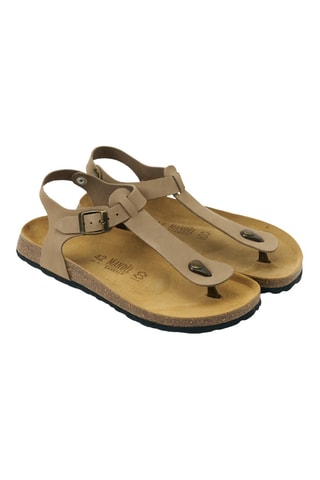 Sandalias de nobuk - Marrón