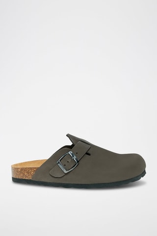Zuecos de nobuk Noe - Gris