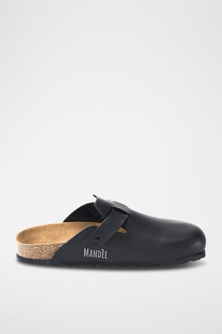 Zuecos de ecopiel Noe - Negro