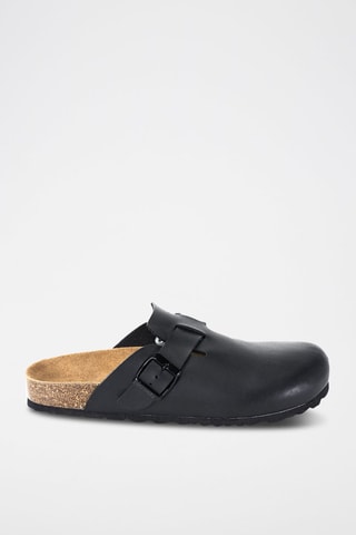 Zuecos de ecopiel Noe - Negro