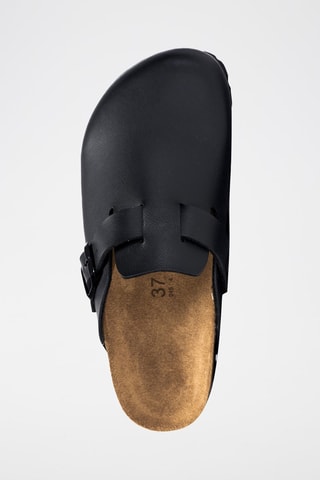 Zuecos de ecopiel Noe - Negro