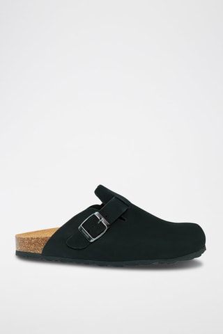 Zuecos de nobuk Noé - Negro