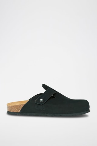 Zuecos de nobuk Noé - Negro