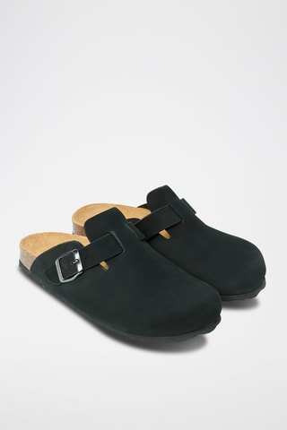 Zuecos de nobuk Noé - Negro