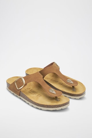 Chanclas Blanca - Marrón