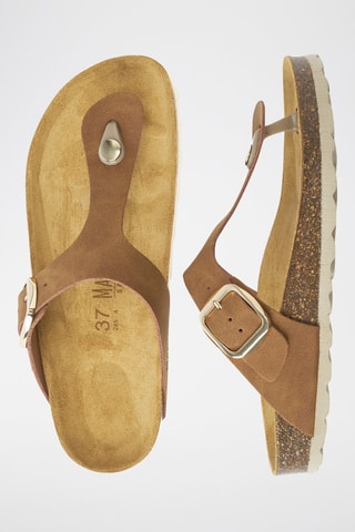 Chanclas Blanca - Marrón
