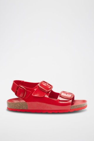 Sandalias con brillo Carlos - Rojo
