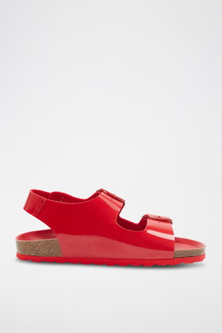 Sandalias con brillo Carlos - Rojo