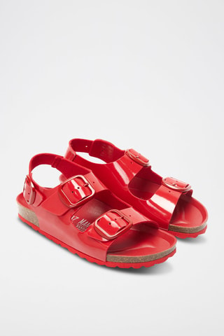 Sandalias con brillo Carlos - Rojo
