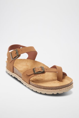 Sandalias de ecopiel Elisa - Marrón
