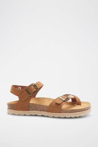 Sandalias de ecopiel Elisa - Marrón