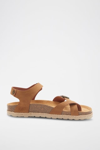 Sandalias de ecopiel Elisa - Marrón