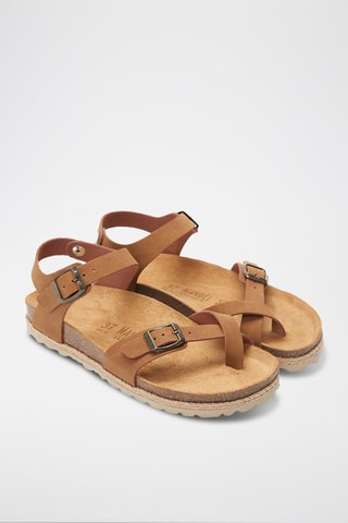 Sandalias de ecopiel Elisa - Marrón