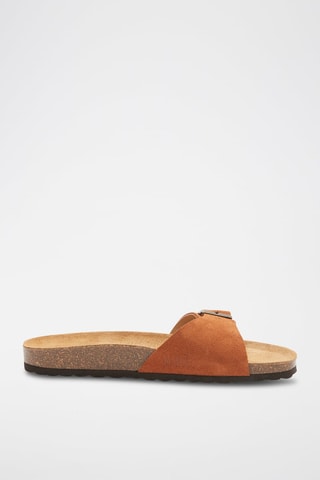 Sandalias de piel Agata - Marrón