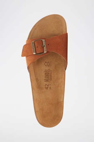 Sandalias de piel Agata - Marrón