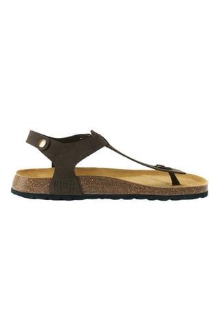 Sandalias de nobuk - Marrón oscuro