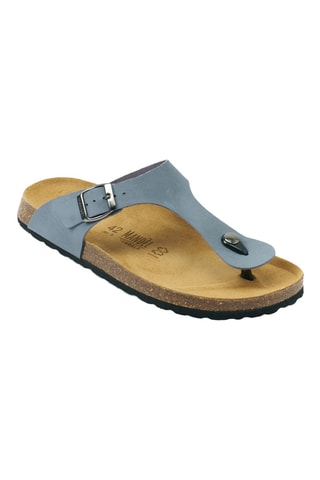 Chanclas de nobuk - Azul