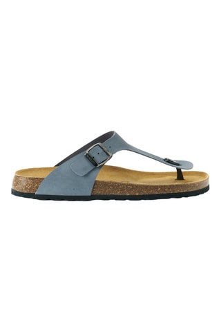 Chanclas de nobuk - Azul
