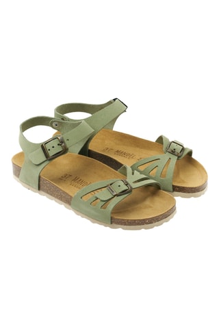 Sandalias de nobuk - Verde