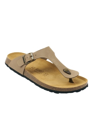 Chanclas de nobuk - Marrón