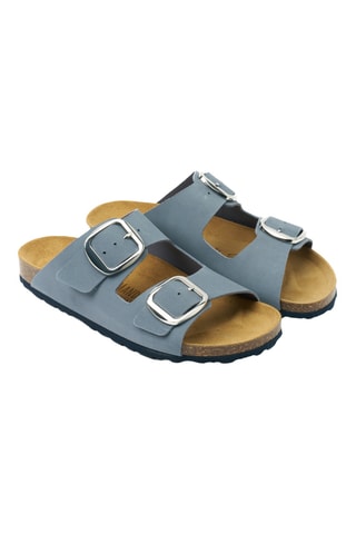 Sandalias de nobuk - Azul