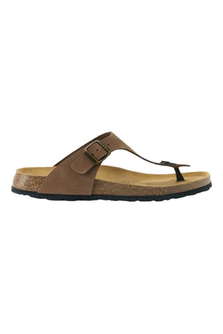 Chanclas de nobuk - Marrón