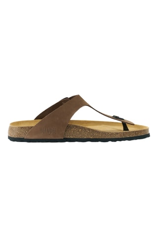 Chanclas de nobuk - Marrón