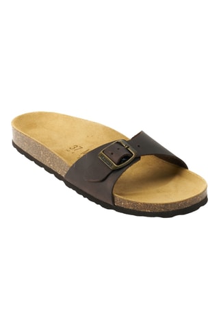 Sandalias de piel - Marrón oscuro