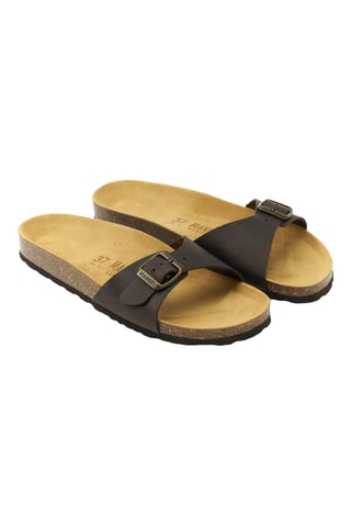 Sandalias de piel - Marrón oscuro