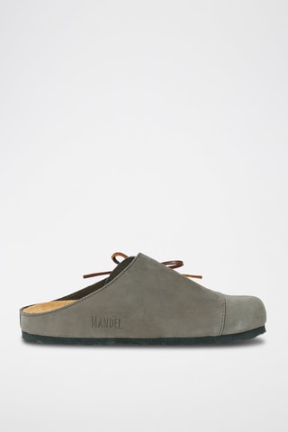 Zuecos de piel Ester - Gris