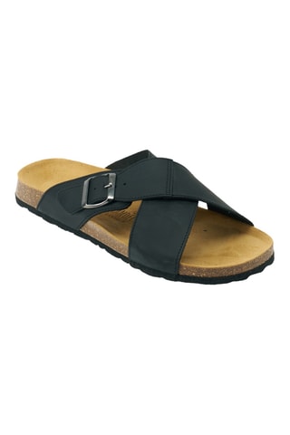 Sandalias de piel - Negro