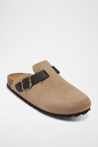 Zuecos de piel Noe - Topo