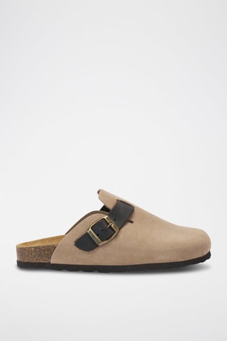 Zuecos de piel Noe - Topo