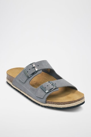 Sandalias de nobuk Alberto - Gris