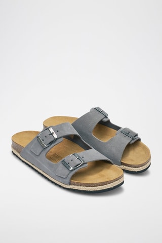 Sandalias de nobuk Alberto - Gris