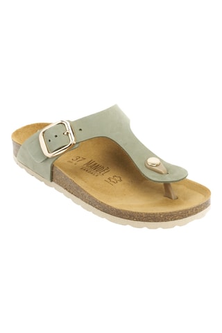 Chanclas de nobuk - Verde