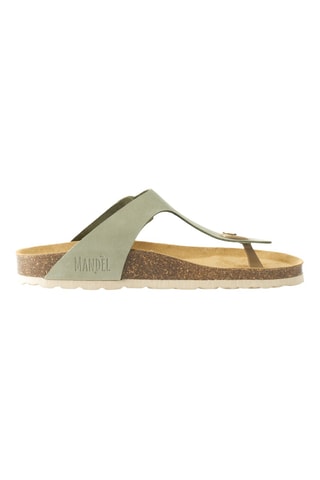 Chanclas de nobuk - Verde