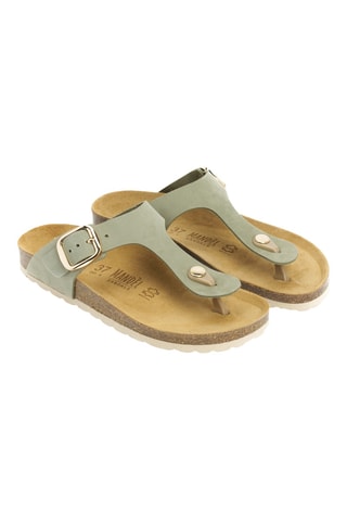 Chanclas de nobuk - Verde